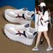 Women's Increase Height By 8cm New Thick Soled Platform Heels High Heeled Casual Forrest Gump Shoes Sports Shoes Dad Shoes_vogvips.com