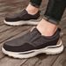 2024 Spring/Summer Men's Leather Canvas Slip-On Loafers, Large Size Driving Casual Shoes For Men, Foreign Trade_vogvips.com