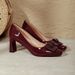 Square Toe High Heels Chunky Heel Comfortable Patent Leather Red Wedding 2025 New Spring Autumn Women's French Style_vogvips.com