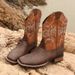 Retro Western cowboy tall knight boots man_vogvips.com