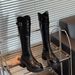 Hot Item~ Shoe Lady Autumn New V-Neck Long Over-the-Knee Thick Sole Height-Increasing Fashion Non-Slip Knight Boots_vogvips.com