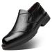 2026 Autumn New Business Casual Leather Men's Hand Grip Pattern Round Head Set Single Thick Soled Shoes 2355_vogvips.com