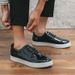 Cross-Border New Brogue Floral Men's Patent Glossy Panel British Casual Workwear Leather Work Shoes Export_vogvips.com