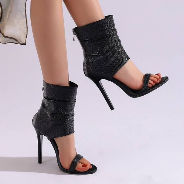Summer 50 Open-toe Versatile European And American Style, 48 High-heeled Sandals, New Size 46 Non-slip Cross-border_vogvips.com