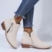 Women's Suede Ankle Boots With Tassel Detail - Comfortable Mid Heel (3-5cm) - Breathable & Durable - Plus Size Available_vogvips.com