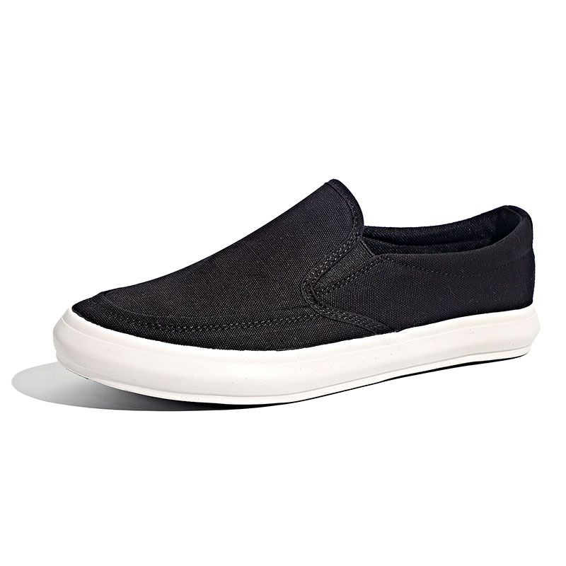Baoda 23010 Autumn New Men's Canvas Shoes One Pedal Casual Lazy Shoes Light Breathable Soft Baseplate Shoes_vogvips.com