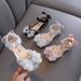 Girls Little And Big Children Princess Pearl Leather Shoes Single Shoes Dance Performance Shoes_vogvips.com