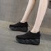 Breathable Sandals Women's Punching Sandals Casual Versatile Inner Heightening Hollow Hole Women's Shoes_vogvips.com