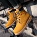 New Leather Spring Men's Shoes High-top Men's Heightening Tooling Martin Boots_vogvips.com