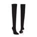 2021 Large Size 48 Fiber Elastic Over-the-Knee For Women Pointed Toe Thin Super High Heel Sequin Slimming Women's Boots_vogvips.com