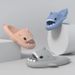 2026 Cute Summer EVA Gradient Shark Slippers Kids Candy Color Soft Indoor Sandals Women Men Fashion Outdoor Thick Sole_vogvips.com