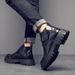 Chelsea Boots Men's Leather Business Dress Men's Shoes Locomotive Knight Short Boots Men's Retro Style Men's Boots_vogvips.com