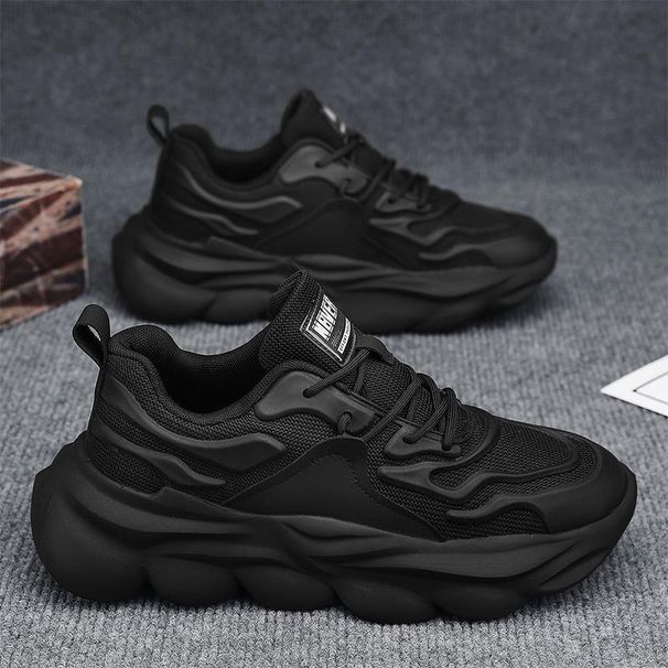 Men's Running Shoes Breathable Lightweight Thick Sole Height Increasing Fashion Dad Sneakers Versatile Casual Everyday Wear_vogvips.com