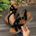 Cross-Border Summer Foreign Trade Large Size Rope Straw Thick-Soled High-Heeled Open-Toe Sandals Women Wedge Beach_vogvips.com
