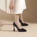 107-5 Waterproof Platform Comfortable Women's Shoes, 2025 Autumn New Sexy Solid Color Pointed Toe Stiletto High Heels_vogvips.com