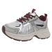 2025 Spring Summer New Korean Style Trendy Thick-Soled Dad Simple Sport Women' Comfortable Meh Breathable Caual_vogvips.com