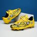Velcro Children's Long Spike Soccer Shoes Outdoor Primary And Secondary School Students Shredded Spike Training Shoes Youth Sports Shoes_vogvips.com