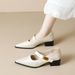 Pointed Single Shoes Women's Thick Heel With Shallow Mouth Mary Jane Shoes French Temperament High Heels_vogvips.com