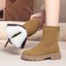 New Women's Shoes With Soft Sole And Suede Leather Shoes, Cotton Shoes, Women's Boots, Snow Boots_vogvips.com