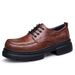 Leather Shoes Men's Formal Style Men's Casual Commuting Thick-soled Heightening Shoes_vogvips.com
