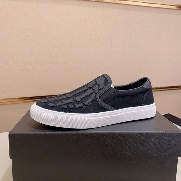 1:1 Original Box Canvas Shoes Men Flat Breathable Slip-On No Lace Trendy Brand Lightweight Summer_vogvips.com