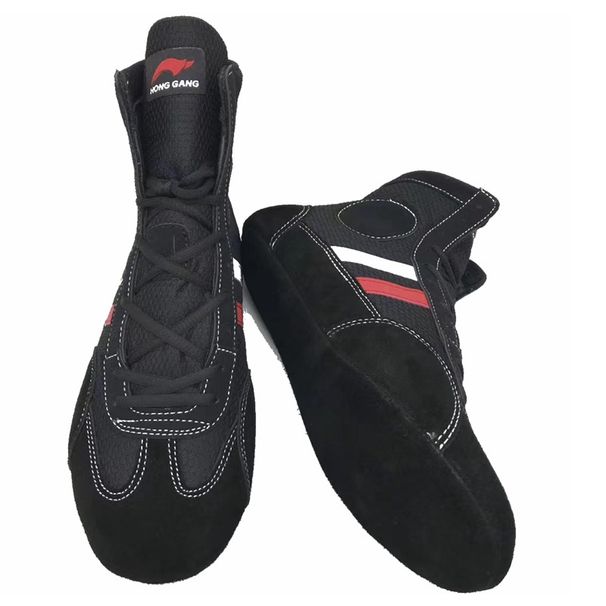 Boxing Shoes Combat Wrestling Shoes – Sambo & Freestyle Soft Sole Sneakers (2 Colors)_vogvips.com