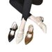 Summer New Style Chunky Mid Women's Shoes One Strap Korean Classic Closed High Heel Pointed Toe Fashion Single Sandals_vogvips.com