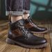 Men's Shoes Wind Martin Boots Men's Retro Casual Tooling Short Boots High Top Shoes_vogvips.com