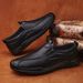 Men's Shoes Outdoor Tooling Leather Shoes Low-top Foot Bag Head Leather Surface Dress Loafer Casual Shoes_vogvips.com