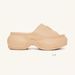 Summer New Thick-Soled Women's Slippers For Outdoor Wear, Black Cross Flower High Heel Platform 9CM Height Increasing_vogvips.com