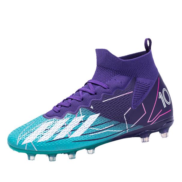New High Top Soccer Shoes Men Women, With Broken Nails Long Nails, Suitable Adult Grass Making Sports And Practical_vogvips.com