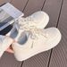 White Shoes For Women With Skirts New Student All Match Sports Casual Shoes Breathable Sneakers_vogvips.com