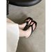 Summer New Open Toe Wedge Platform Slippers For Women Elegant Slimming French Chic Sexy Stylish_vogvips.com