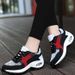 Foreign Trade Women's Thick Sole Korean Style Mom Mesh Breathable Cushion Casual Sports Rocking Shoes_vogvips.com
