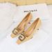 6183-K21 European American Style Banquet High-heeled With Suede Finish, Small Square Toe, Metal Rhinestone G-shaped_vogvips.com