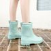 Fashion And Casual Women's Drawstring Rain Shoes Sizes 36-41_vogvips.com