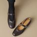 2025 New Spring And Autumn Rivet Strap Mary Jane Small Leather Versatile Round Head Shallow Mouth Low Coarse Custom_vogvips.com