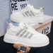 Men's Autumn New Casual White Men's Simple Niche Comfortable Board Fashionable And Versatile Shoes_vogvips.com