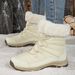 Snow Boots For Women, Anti Slip And Warm With Thick Velvet And Cotton Shoes_vogvips.com