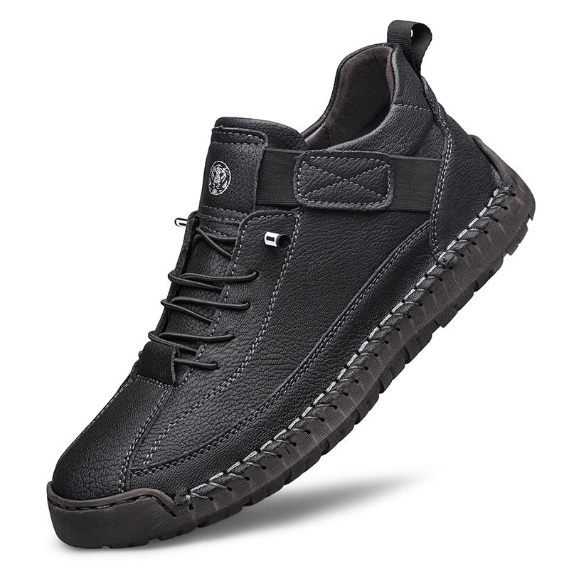 Cross-border Bestseller: Large Size Trendy Shoes, Outdoor Workwear, Vintage Stitching, Mid-high Top, Fashionable Casual_vogvips.com