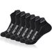 Men's Mesh Short Socks, 6 Pairs Sweat Absorbent Anti-Odor Breathable Socks For Running Basketball Sports_vogvips.com