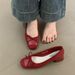 French Red For Women, Shallow Mouth Single Shoe, Women's Middle 2025 New Style, Spring And Autumn Temperament, Fairy_vogvips.com