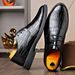 Men's Business Formal Leather Shoes Spring Autumn British Style Lace-Up Casual Wedge Heel Wholesale_vogvips.com