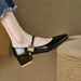 Mary Temperament Small Fragrant Wind Small Leather Shoes Women Shallow Mouth Evening Wind Fashion Lightweight Single Shoes Women_vogvips.com
