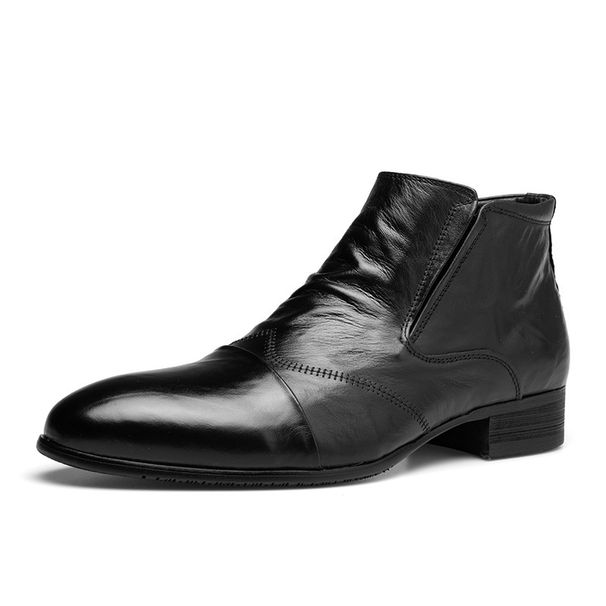 European Warm Series High-End Soft New Martin Boots Korean Style Casual Men's High-Top Leather Shoes_vogvips.com