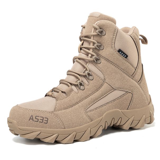 Men's Tactical Boots For Outdoor Training, Hiking, Mountain Climbing & Desert Exploration - Durable Military Work Boots Adventure Rescue Work Shoes_vogvips.com