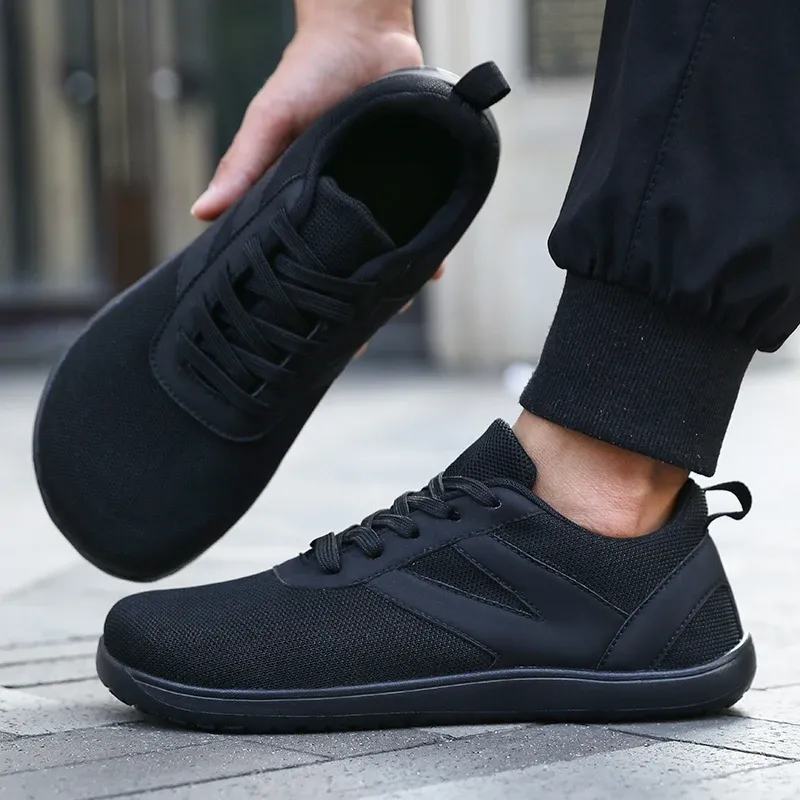 Mesh Barefoot Men's Wide Toe Minimalist Lightweight Breathable Shoes Designer Running Shoe Casual Sneakers_vogvips.com