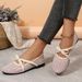 Women's Mesh Bow Embellished Ballet Flat Shoes for Everyday Commuting Versatile Inspired Footwear_vogvips.com