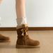 Melard Thick-Soled Fleece-Lined Thickened Snow For Women 2025 New Autumn Winter Versatile Warm Short Boots_vogvips.com