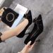 European And American Fashion Bow High-heeled 2025 Spring New Style Stiletto Pointed Toe Women's Shallow-cut Elegant_vogvips.com